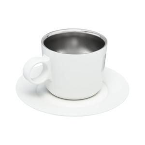 Taza de Capuchino Daybreak con plato Blanca | 192 Ml