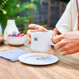 Taza de Capuchino Daybreak con plato Blanca | 192 Ml